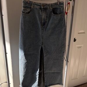 Denim Maxi Skirt